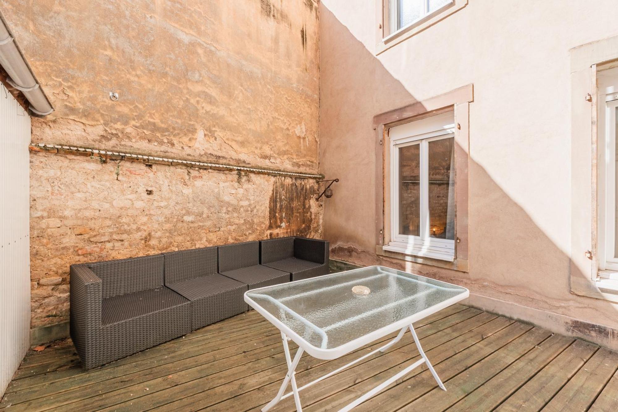 Appartement L'Ecrin Strasbourgeois - T3 Avec Grande Terrasse Extérieur photo
